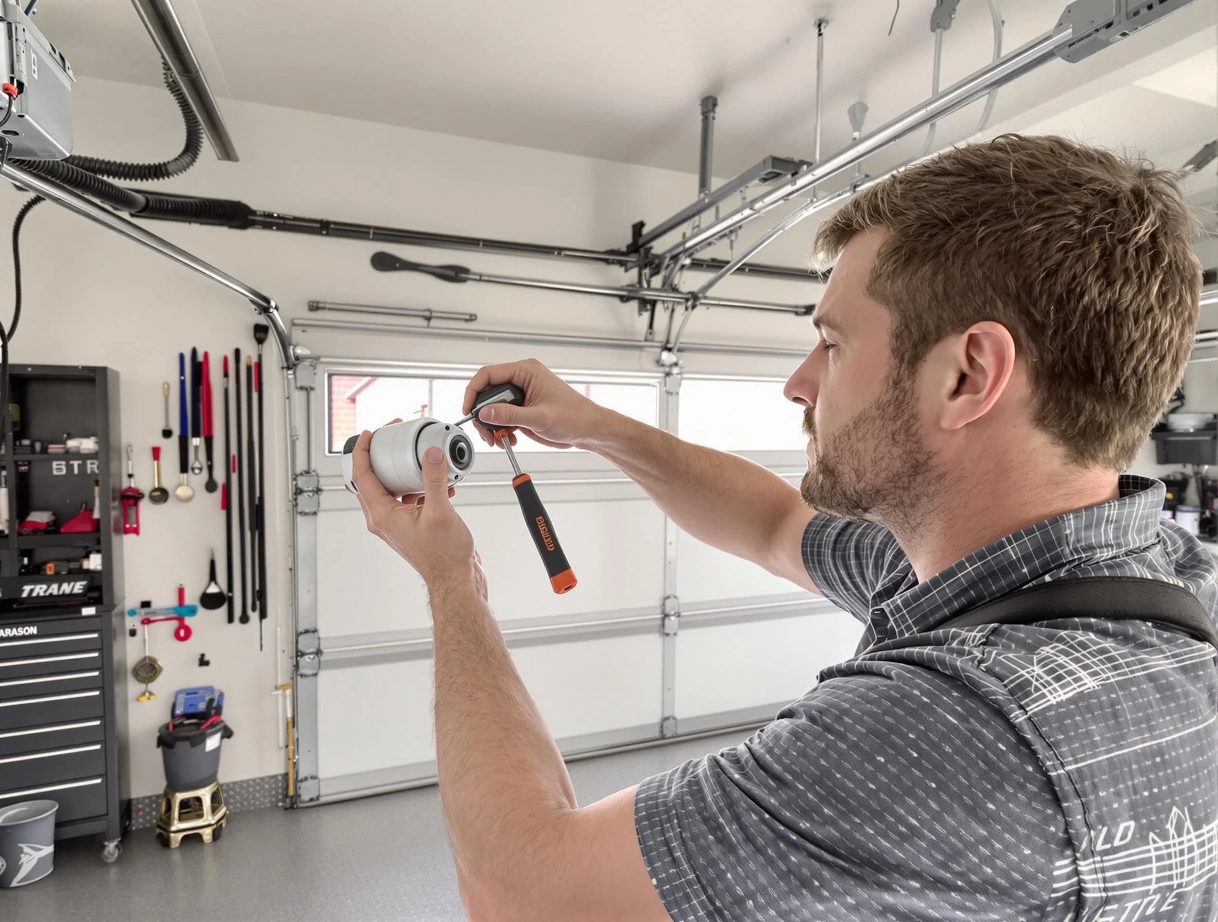 Garage door opener repair service by Wayne Garage Door Repair in Wayne