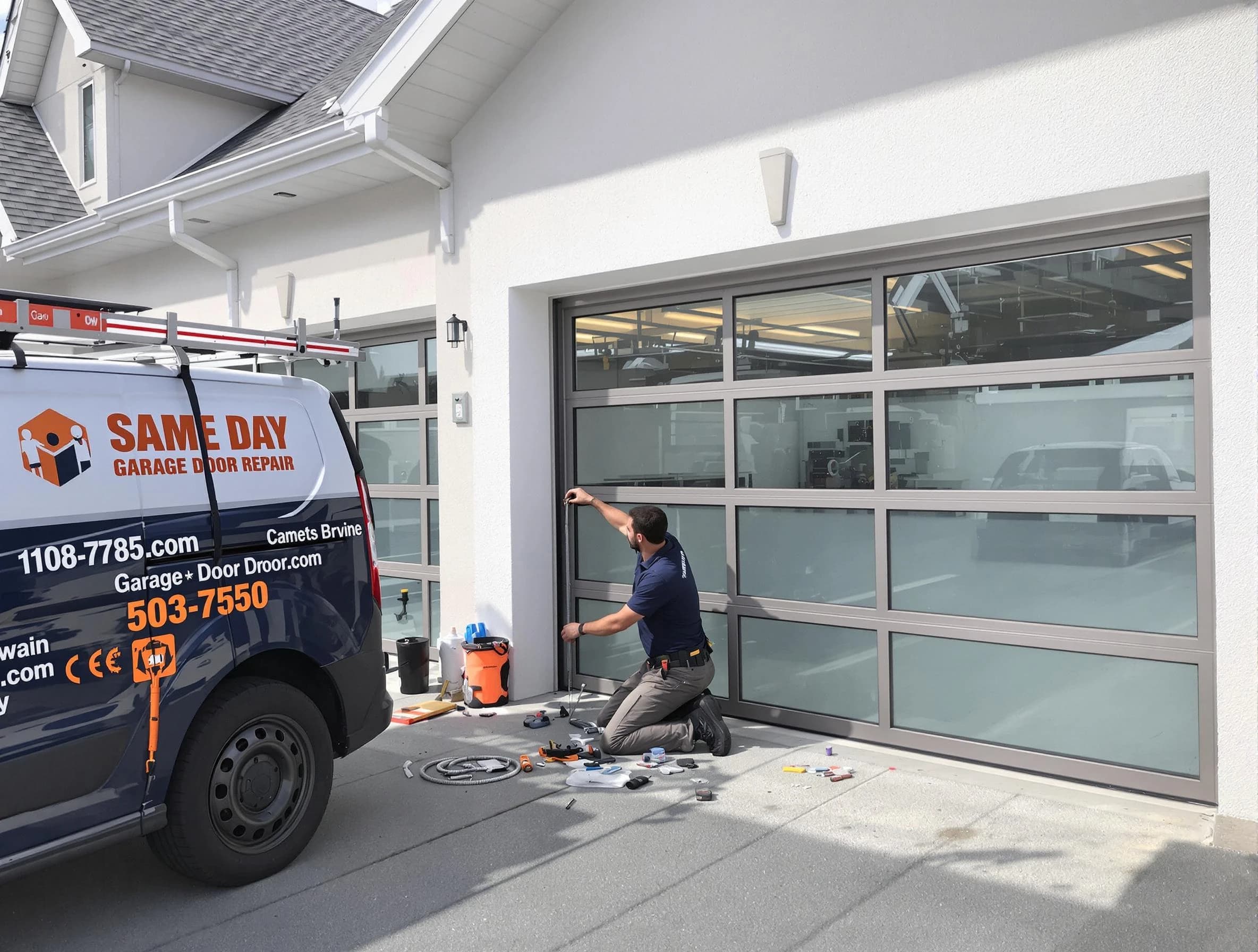Same-day garage door repair service by Wayne Garage Door Repair in Wayne
