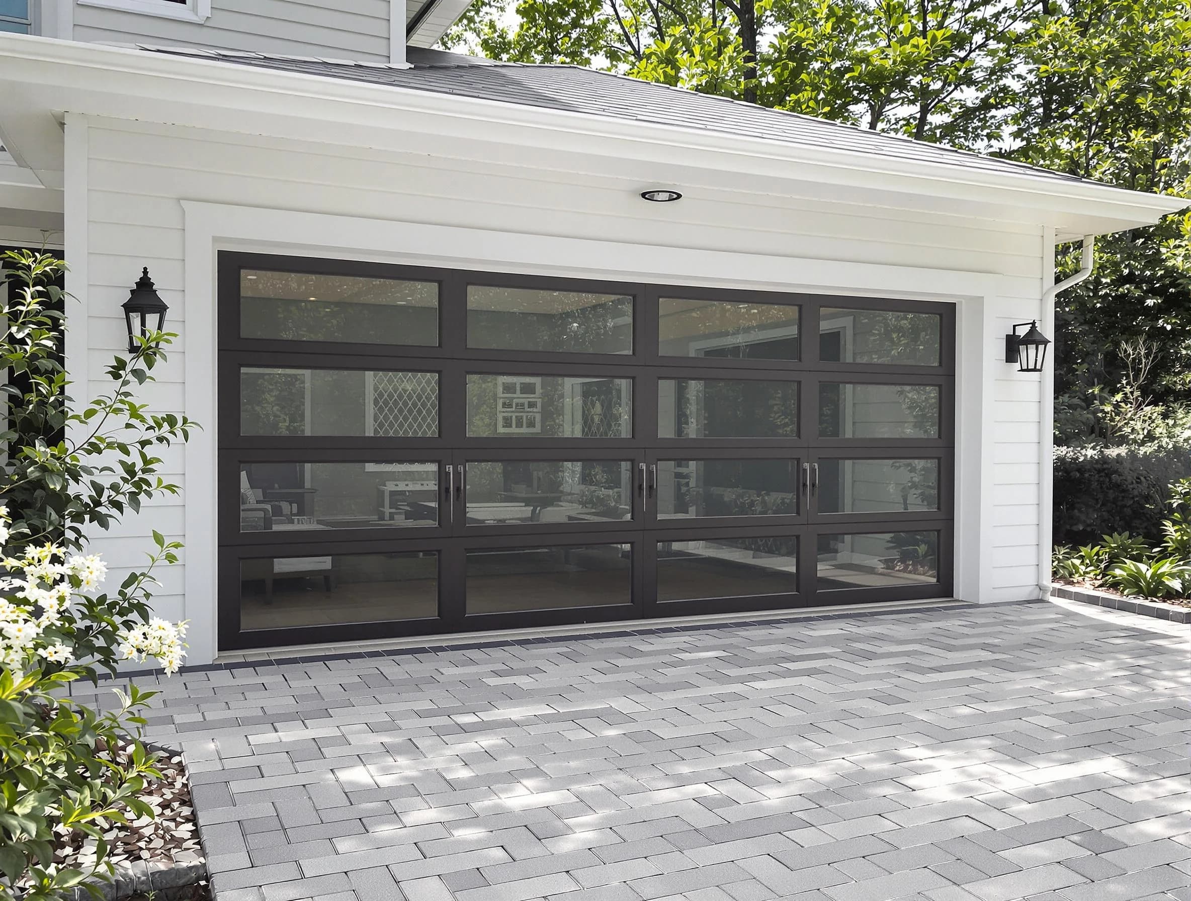 Wayne Garage Door Repair design specialist presenting custom garage door options to Wayne homeowner