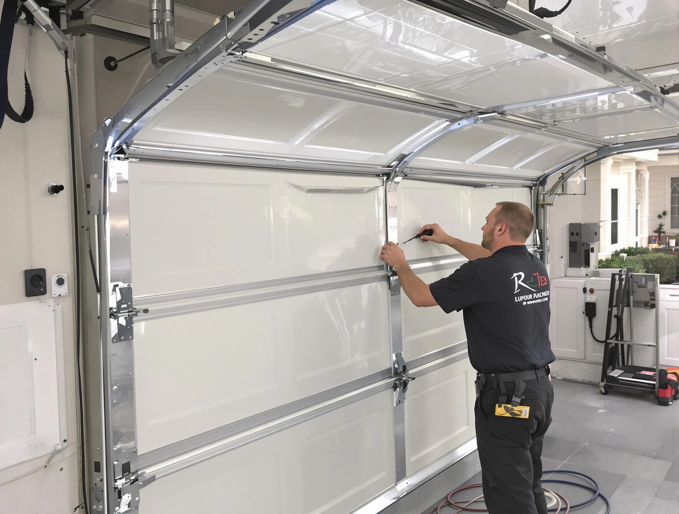 Wayne Garage Door Repair professional performing panel repair in Wayne