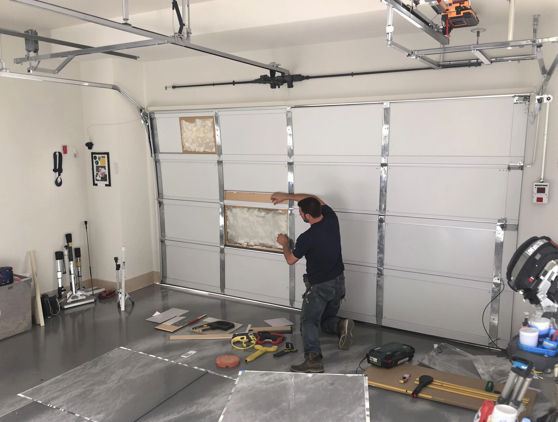 Garage Door Panel Repair in Wayne