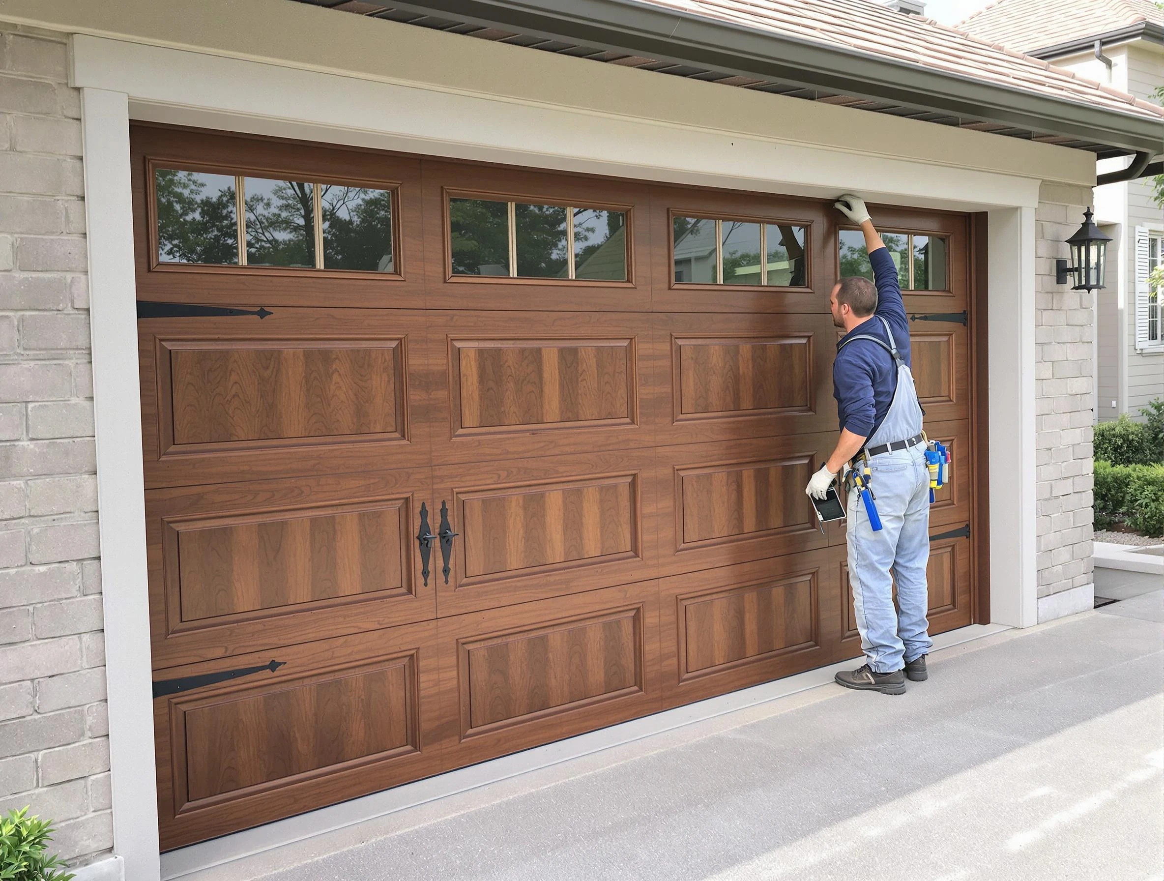 Custom garage door showcase by Wayne Garage Door Repair in Wayne