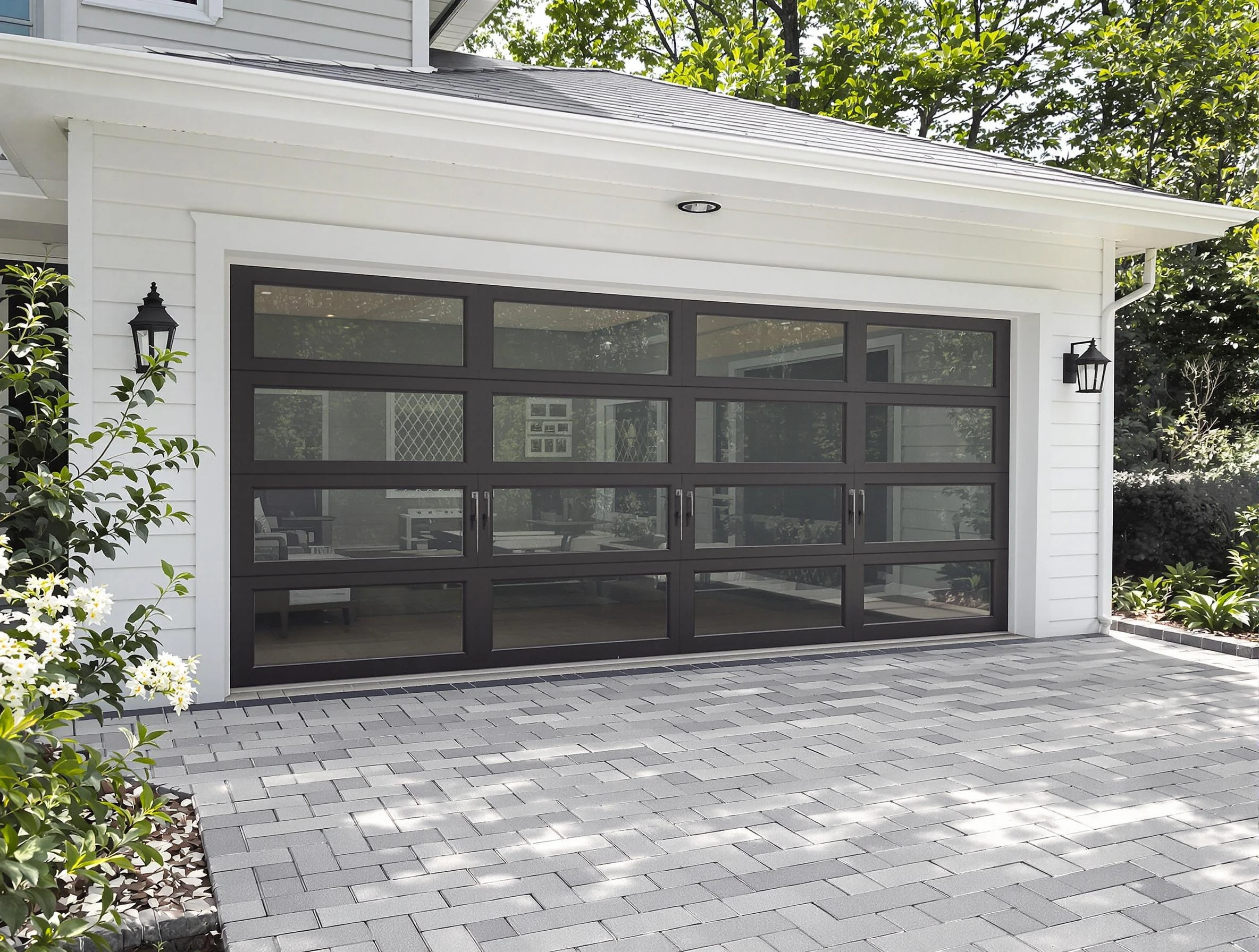 Wayne Garage Door Repair design specialist presenting custom garage door options to Wayne homeowner