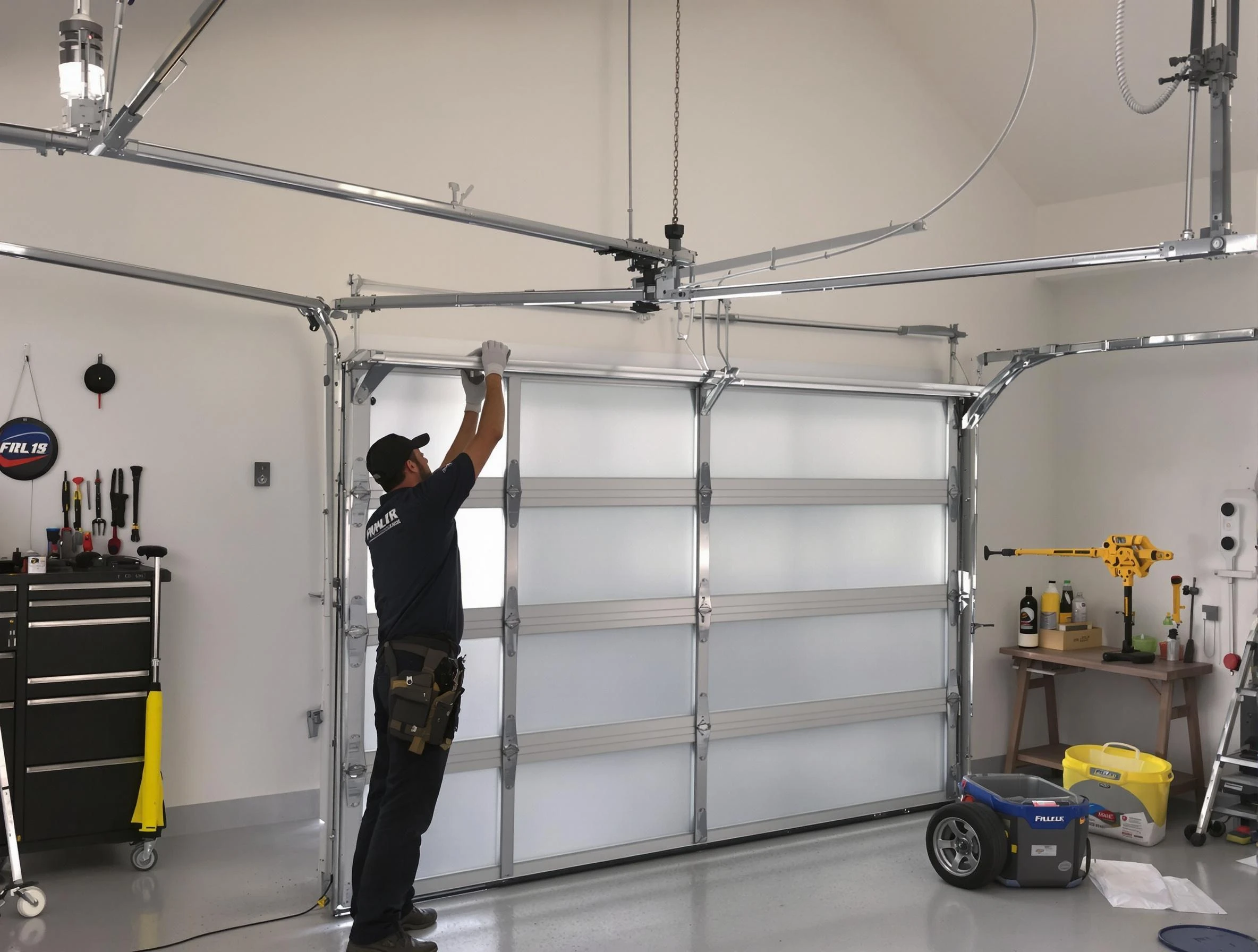 Wayne Garage Door Repair certified team performing precision garage door installation in Wayne
