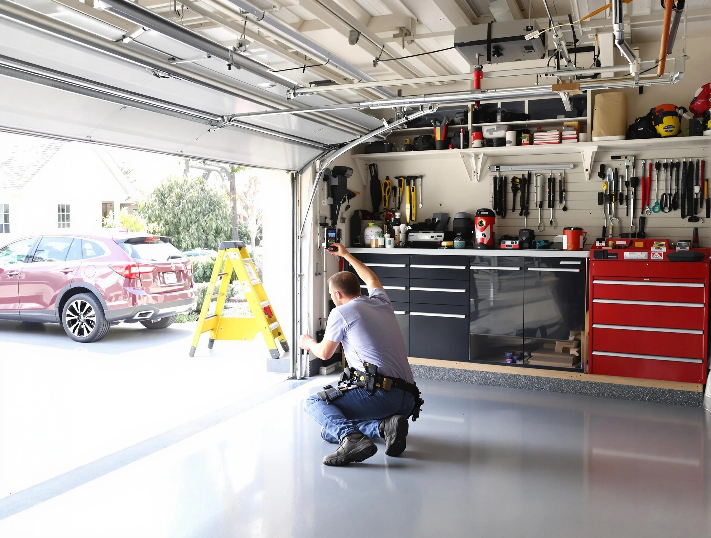 Local garage door repair service by Wayne Garage Door Repair in Wayne